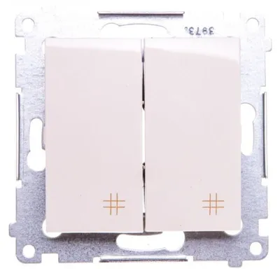 Obrázek produktu pro Kontakt-Simon DW7/2.01/41, Plast, Bílá, IP20, 250 V, 10 A, 75 mm