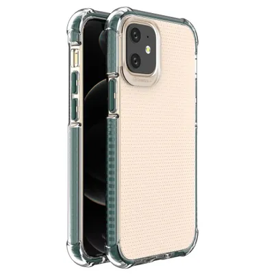 Immagine prodotto di Spring Armor Żelowy Elastyczny Pancerny Pokrowiec Z Kolorową Ramką Do Iphone 12 Mini Ciemnozielony