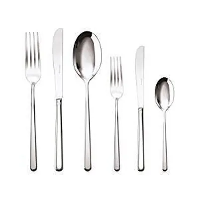 Image de Sambonet S0277 Set de couverts Linear, 6 pièces, acier inoxydable argenté
