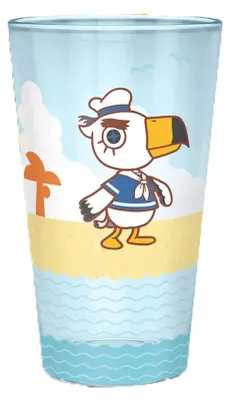 Produktbild von ANIMAL CROSSING - Large Glass - 400ml - "Beach Characters" - box