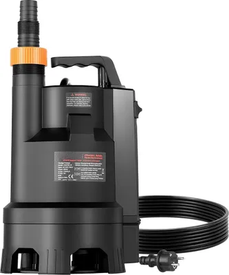 Obrázok produktu pre Ponorné kalové čerpadlo 690 W, 17500 l/h, PP-GF20 Ponorné čerpadlo na odpadovú a čistú vodu s automatickým plavákovým spínačom, dlhý kábel, maximálny zdvih 9 m, pre bazény, záhrady, rybníky, zaplavené oblasti