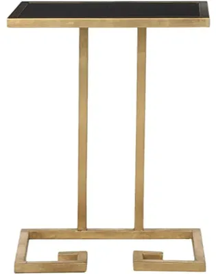 Zdjęcie produktu dla Stolik kawowy Safavieh Glam z metalowymi nogami, w kolorze złotym i białym, o wymiarach 25 x 40 x 53,34 cm