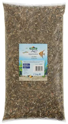Zdjęcie produktu dla Żwir akwariowy Dehner Aqua, wielkość ziarna 2 - 4 mm, 5 kg, szary/brązowy