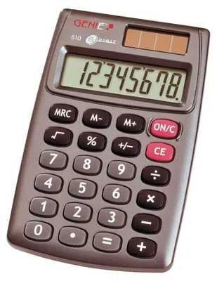 Produktbild von GENIE 510 Solar Taschenrechner Rechenmaschine Rechner Bürorechner Tischrechner