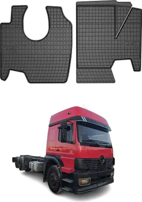 Immagine prodotto di 1999-2004 Mercedes Axor tappetini in gomma nera 2 pz