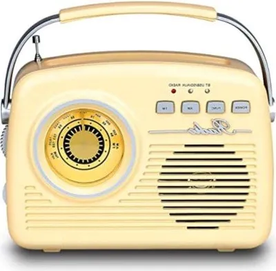 Immagine prodotto di Radio compatta - A transistor - Alimentata a batterie - Design classico
