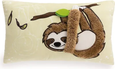 Produktbild von NICI Kinder Kissen Faultier Slobby 43x25cm braun - Flauschiges Kuschelkissen für Kinder und Kuscheltierliebhaber: ideal für Zuhause, Kindergarten oder unterwegs - 61216