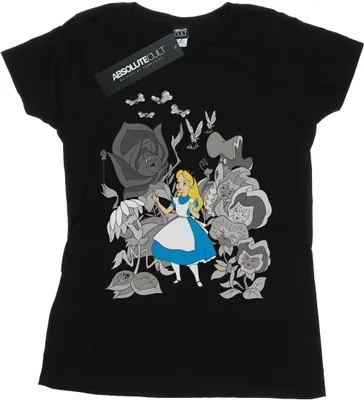 Produktbild von Disney - "Alice in Wonderland" T-Shirt für Damen BI8370 (M) (Schwarz)