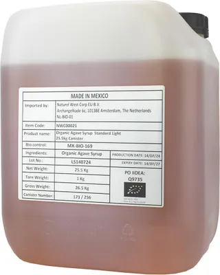 SYROP Z AGAWY BIO 25,5 kg (18,5 L) - HORECA