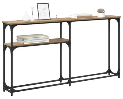 Obrázok produktu pre vidaXL Konzolový stolík Artisan dub 145 x 22,5 x 75 cm Materiál na báze dreva