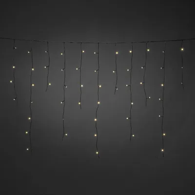 Produktbild von LED Eisregen Lichterkettenvorhang Systemerweiterung Konstsmide 2,4 m + Zuleitungslänge 0,1 m 100 LEDs Lichtfarbe warmweiß