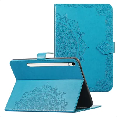 Immagine prodotto di Custodia a libro imoshion Mandala per Samsung Galaxy Tab S9 11,0 pollici / S10 Lite / S10 FE / S9 FE 10,9 pollici - Turchese