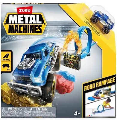 Produktbild von Bauset, ZURU Road Rampage Playset, 200 Teile, Snacks zum Sammeln, 6 Modelle