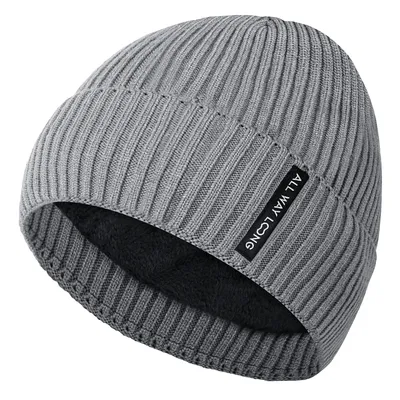 Produktbild von VATESI Beanie | Warme Strickmütze für Damen und Herren | Klassische Mütze | Wintermütze mit weichem Flanellfutter | Einheitsgröße für alle