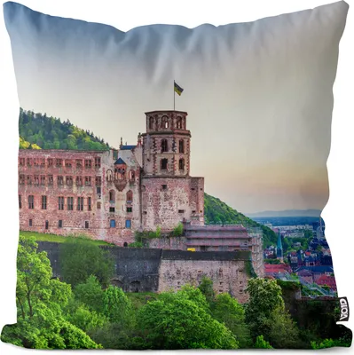 Produktbild von VOID Heidelberger Schloss Kissenbezug Kissenhülle Deko Polyester Dekoration Garten Dekokissen