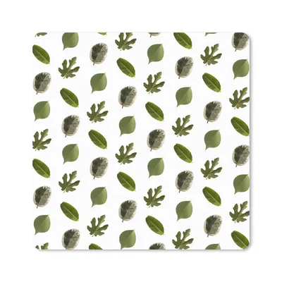 Produktbild von MuchoWow® Mauspad Mousepad Natur - Blätter - Muster 20x20 cm - Mousepads - Maus Mat - Pad - Mausunterlage - Desk Mat - Bureauartikeln