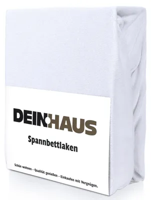 Produktbild von Spannbettlaken Frottee Baumwolle, hautfreundlicher Stoff, Bettlaken mit Gummizug Weiß 90 x 200 cm