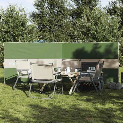 Zdjęcie produktu dla vidaXL Parawan kempingowy zielony 344x120 cm Wodoodporny