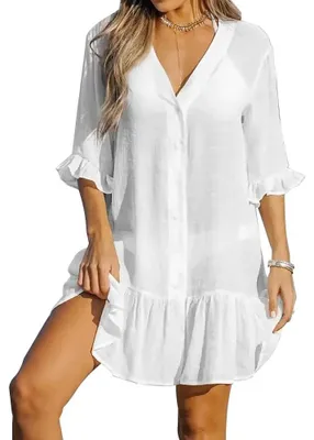 Produktbild von Damen Strandkleid Casual Bikini Cover-Up für den Sommerurlaub