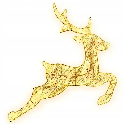 Produktbild von LED Rentier 73 cm mit 540 LEDs und Timer – Weihnachtsdeko Leuchtfigur für Zuhause