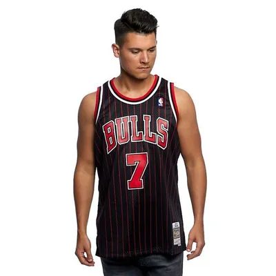 Obrázok produktu pre Mitchell & Ness Chicago Bulls #7 Toni Kukoc black Swingman Jersey - M