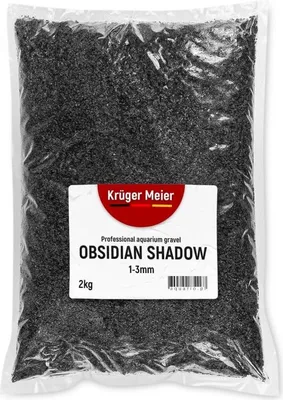Zdjęcie produktu dla Kruger Meier Obsidian Shadow 1–3 mm – Żwirek akwarystyczny 2 kg