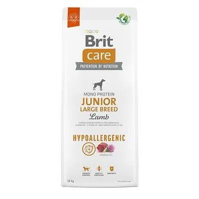 A bag of Brit Care dog food.
