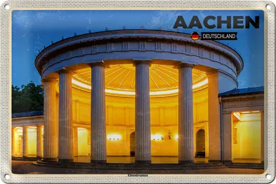 Produktbild von Blechschild Städte Aachen Deutschland Elisenbrunnen 30x20cm