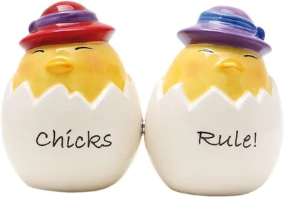 Immagine prodotto di Set di saliere e pepiere Chicks Rule Pulcini