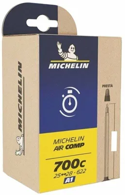 Produktbild von Michelin Air Comp 18-25 mm Fahrradschlauch Black 48.0 Sclaverandventil