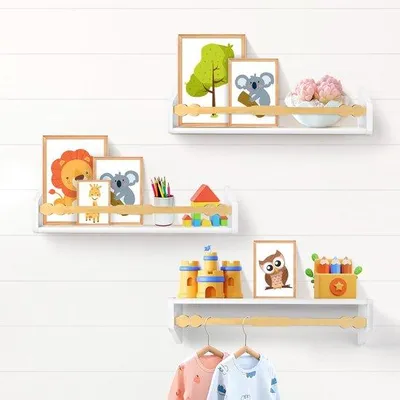 Produktbild von Azomor® Holzregal-Set von 3 für Bücher und Dekoration im Haus