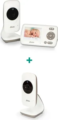 Produktbild von Alecto DVM-71 - Babyphone mit Kamera und 2.4"-Farbdisplay, Weiß/Taupe