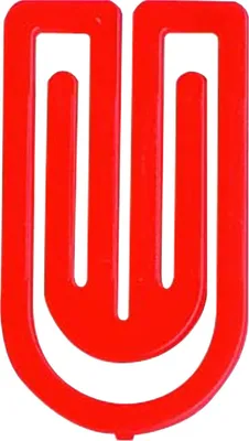 Produktbild von Büroklammern King Klip 50mm VE=10x50 Stück rot