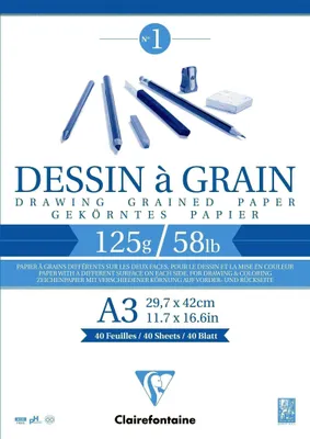 Produktbild von Clairefontaine 96682C, Kunstdruckpapierblock, 125 g/m², 40 Blätter