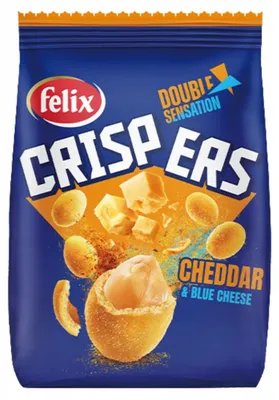 Produktbild von Felix Crispers Erdnüsse mit Käsekruste Cheddar & Blauschimmelkäse 125 g