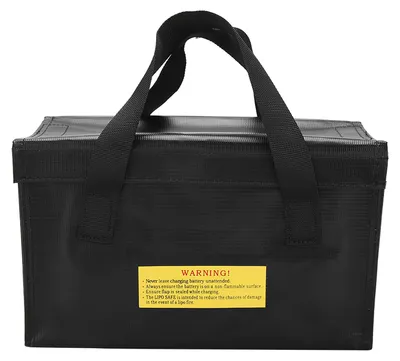 Produktbild von Explosionsgeschützte Tasche für LiPo-Akkus, große Kapazität, zum Aufladen und Aufbewahren von Akkus (schwarz)