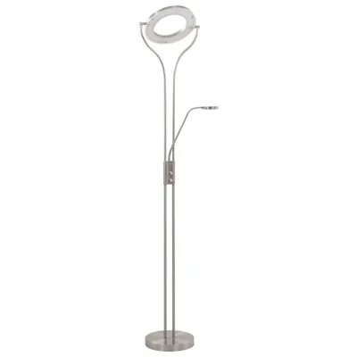 Image de vidaXL Lampadaire 18 W argenté 180 cm à intensité variable