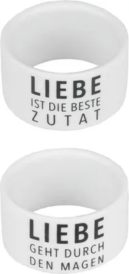 Produktbild von Serviettenring 2er Set "Liebe"