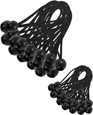 Produktbild von 30 Stück elastische Bungee-Seile 200/150 mm, Bungee-Seil, für Pavillons/Planen/Camping/Zelte/Vorhänge