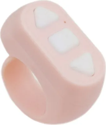 Immagine prodotto di Pagina non trovata compatibile con Bluetooth Telecomando per videocamera Pulsante per selfie Controllore per telefono cellulare rosa