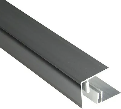 Produktbild von Konsta Abschlussprofil 41 Aluminium eloxiert inkl. Befestigungsschiene 41x45x2500 mm