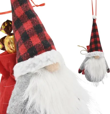 Image de Nain de Noël décoratif avec sac de cadeaux 20 cm