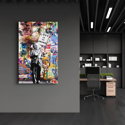 Produktbild von Wallity, VFT-3028 - 46 x 72, Dekorative Malerei aus gehärtetem Glas, Mehrfarbig, 100 % gehärtetes Glas, 46 x 72 cm