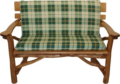 Produktbild von DEGAMO Bankauflage Polsterauflage Auflage BOSTON für Gartenbank 2-sitzer 98x88cm, grün/beige kariert