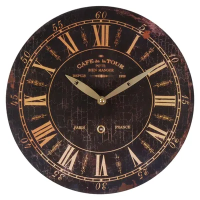 Image de Horloge murale intemporelle Ø29cm style campagnard shabby vintage antique Horloge de cuisine en bois Deko, Motif:Antique