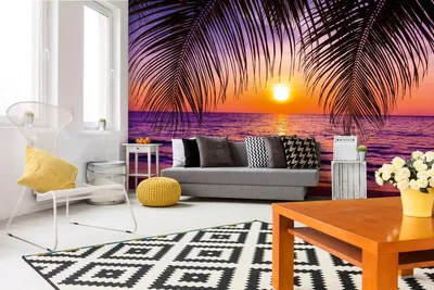 Produktbild von Vlies Fototapete WUNDERSCHÖNER SONNENUNTERGANG 375 x 250 cm (inkl. Kleister) - Vlies Tapete, Wandtapete, Wandbilder - Tapete für Wohnzimmer Schlafzimmer, Büro, Küche - Montagefertig