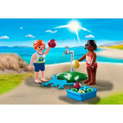 Immagine prodotto di PLAYMOBIL 71166 Bambini con palloncini d'acqua