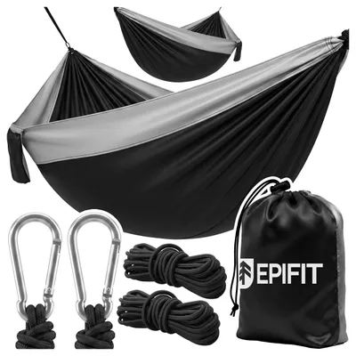 Immagine prodotto di Amaca Epifit 275x150 cm, fino a 150 kg – Amaca da campeggio ultraleggera da viaggio con tasca laterale, ideale per giardino e balcone