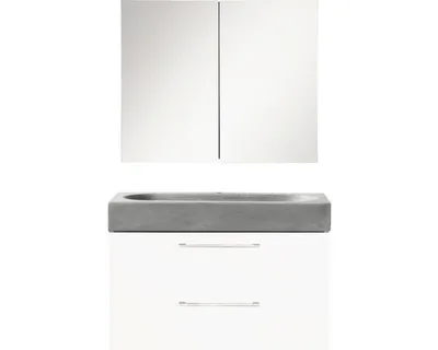 Obrázok produktu pre Kúpeľňová zostava Differnz Somero 170x60x38 cm biela/betón