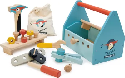 Obrázok produktu pre Nežný list drevený box na náradie hračka box na náradie pre deti